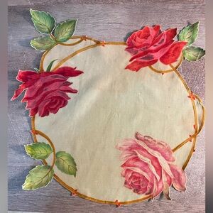 Vintage Velvet Painted Circle